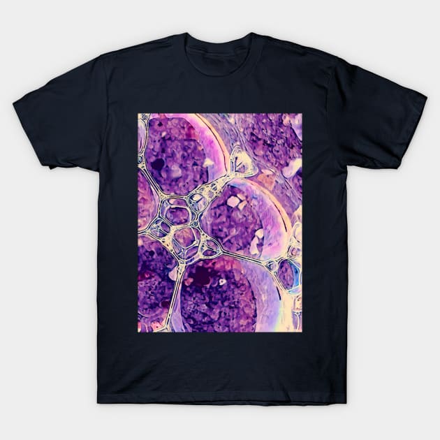 Purple Bubble Orbiter T-Shirt by Tovers